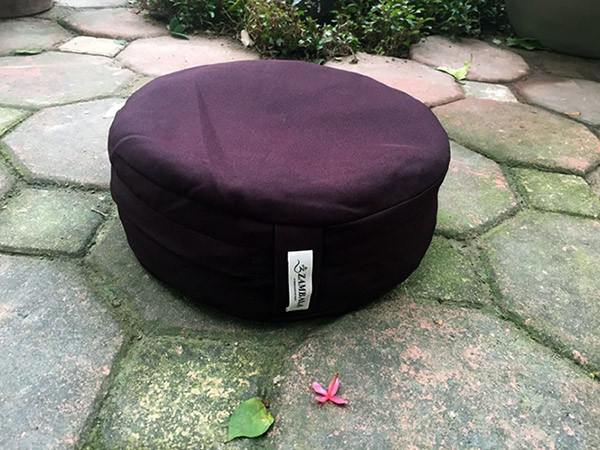 Bồ đoàn, đệm ngồi thiền vải thô nâu 30x8 cm loại phổ thông giá 180k