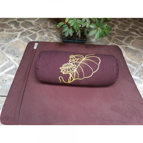 Gối nằm tư thế Cát Tường, gối hình trụ dài 45 cm, ruột vỏ đậu xanh