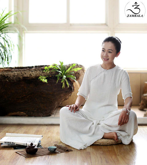 Bộ quần áo đi lễ chùa, áo lam đi chùa, trang phục đi chùa, ngồi thiền, nữ, vải đũi cao cấp, màu trắng, nâu, size S M L XL 2 XL may theo yêu cầu. Bộ Cô Tiên