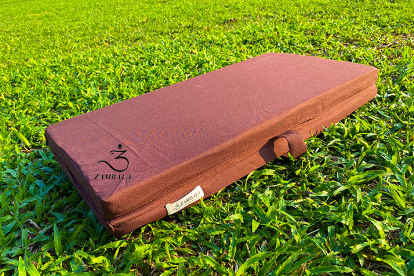 Tọa cụ đệm ngồi thiền, tụng kinh, quỳ, gấp đôi 60x60 vải thô, ruột xốp PE, nhỏ nhẹ di chuyển dễ dàng phù hợp cho chùa, đạo tràng