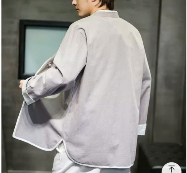 Bộ quần áo đi lễ chùa, nam, vải cao cấp, màu trắng, ghi, be, đỏ đô, size S M L XL... cắt may theo yêu cầu - Bộ Hư Vô Nam