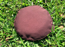 Đệm, bồ đoàn, gối ngồi thiền tụng kinh hình tròn dẹt, ruột bông hoa gạo, size 40cm, hỗ trợ đắc lực tư thế kiết già