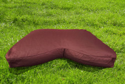 Hàng thủ công cao cấp, Bồ Đoàn - Gối - Đệm - Nệm ngồi thiền loại chữ V kaki nhập khẩu hỗ trợ ngồi thiền lâu đỡ tê mỏi