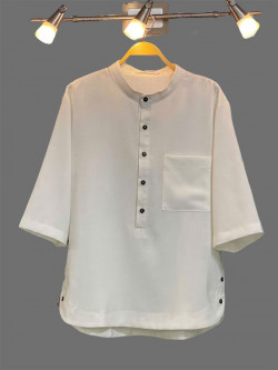 Bộ quần áo đi lễ chùa, nam, vải cao cấp, màu trắng, ghi, be, đỏ đô, size S M L XL... cắt may theo yêu cầu - Thuận Hòa